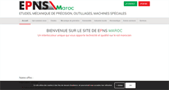 Desktop Screenshot of epns-maroc.com