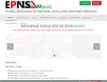 Tablet Screenshot of epns-maroc.com